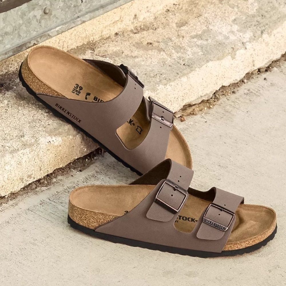 Birkenstock Tan Sandals with Contoured Footbed - Picture 2 of 5